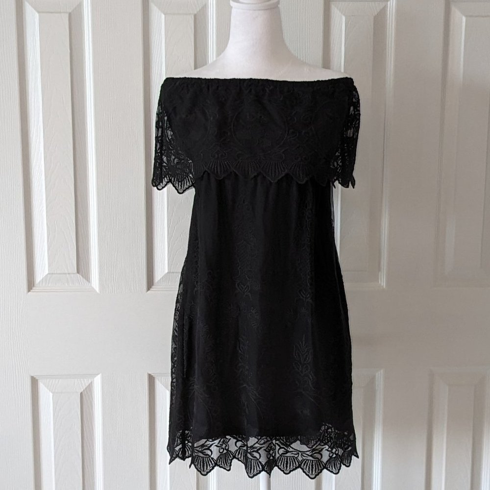 EXPRESS Women's Strapless Cutout Dress  Size S  Black NWOT